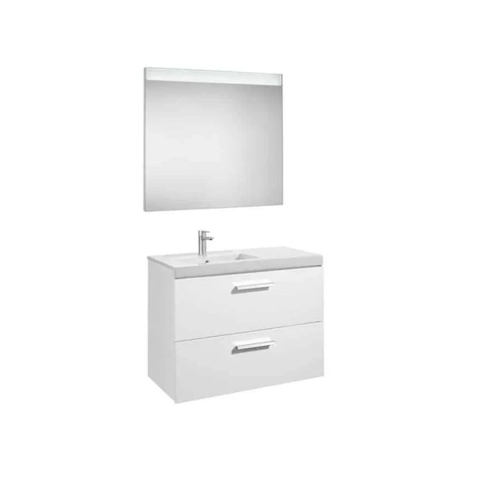 Conjunto Completo Mueble + Lavabo + Espejo Con Luz Integrada (90 O 110 Cm) – Prisma – Roca