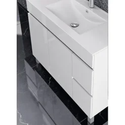 Conjunto Completo Suspendido, Lavabo Y Espejo Fondo 45 – Torvisco Group – Sil