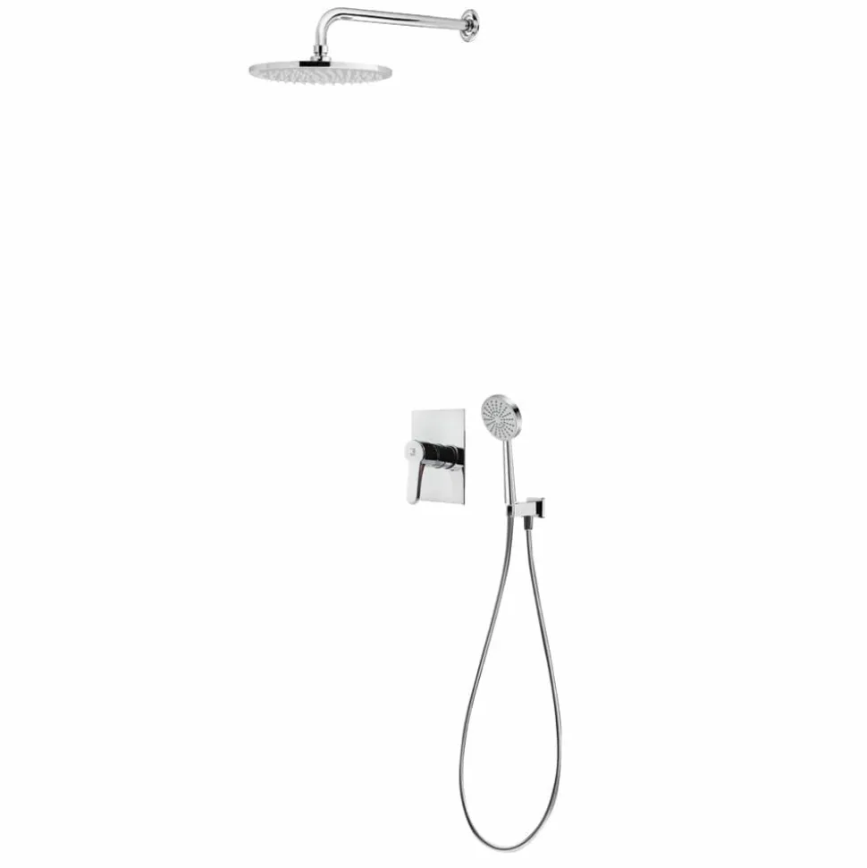 Conjunto De Baño-ducha Empotrable Cónico Negro – K17177416 – Galindo – LuxCover