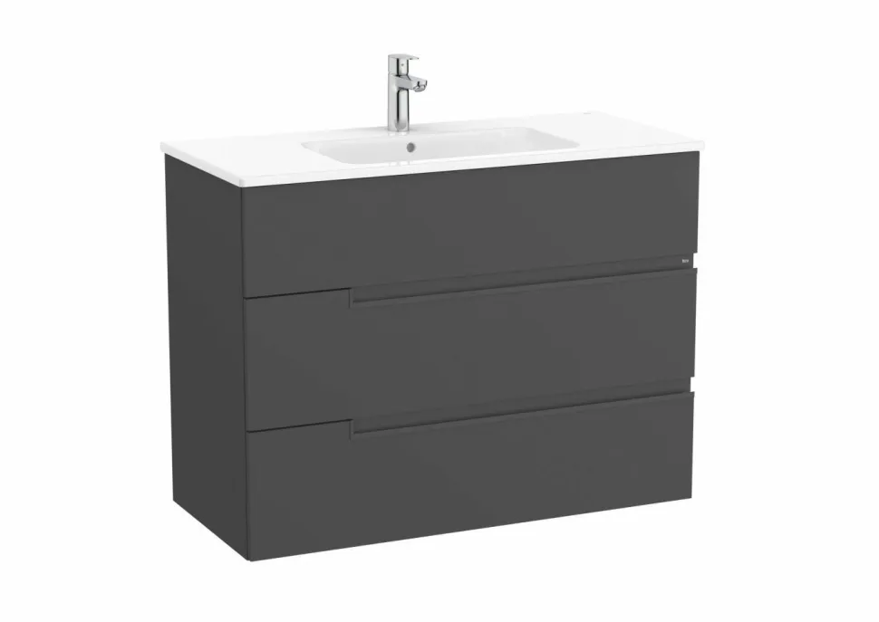 Conjunto De Mueble Base Con Tres Cajones Y Lavabo De Porcelana – Victoria-N – Roca