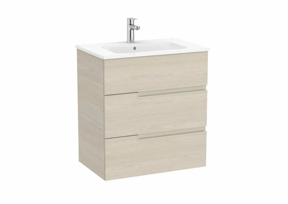 Conjunto De Mueble Base Con Tres Cajones Y Lavabo De Porcelana – Victoria-N – Roca