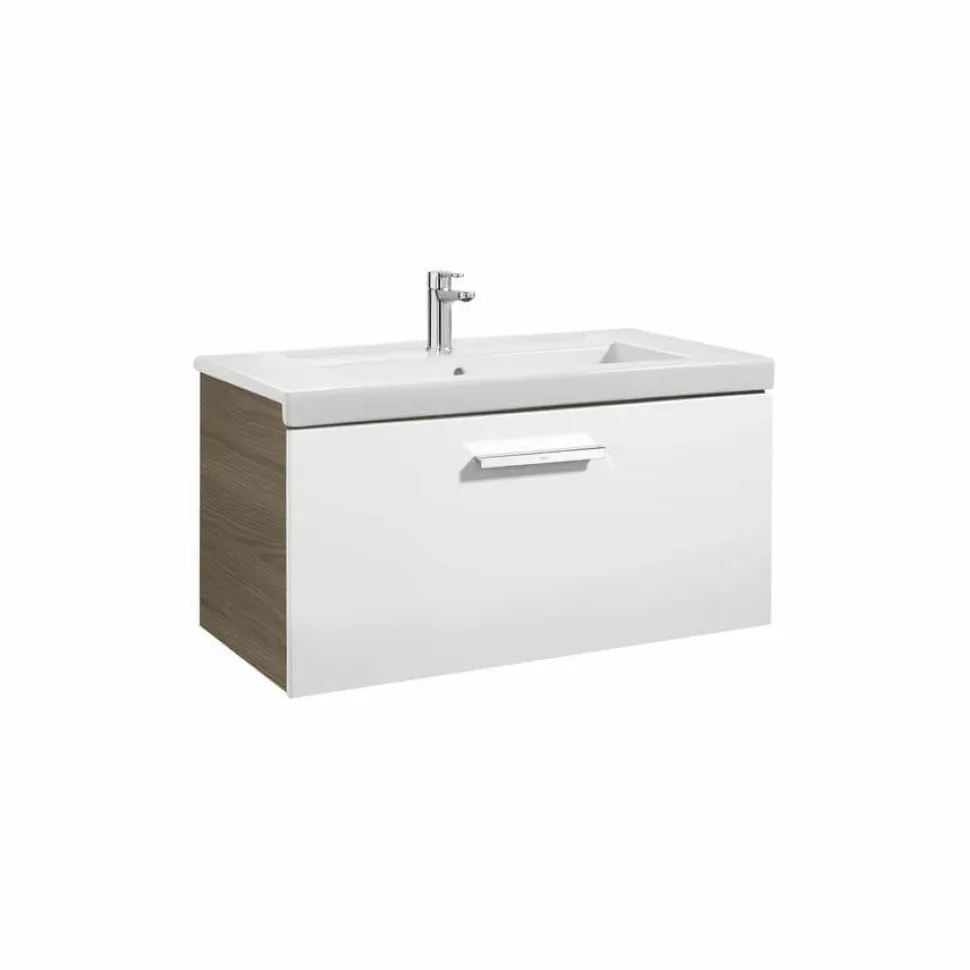 Conjunto De Mueble 1 Cajón + Lavabo 80 O 60 Cm – Prisma – Roca