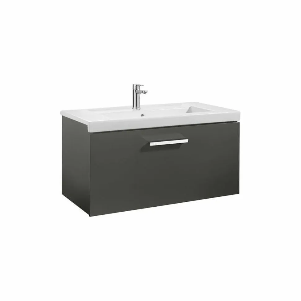 Conjunto De Mueble 1 Cajón + Lavabo 80 O 60 Cm – Prisma – Roca