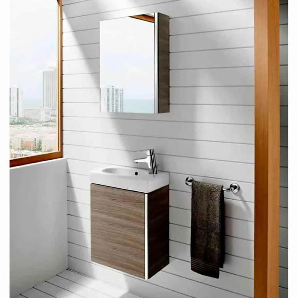 Conjunto De Mueble + Lavabo + Espejo Camerino – Mini – Roca
