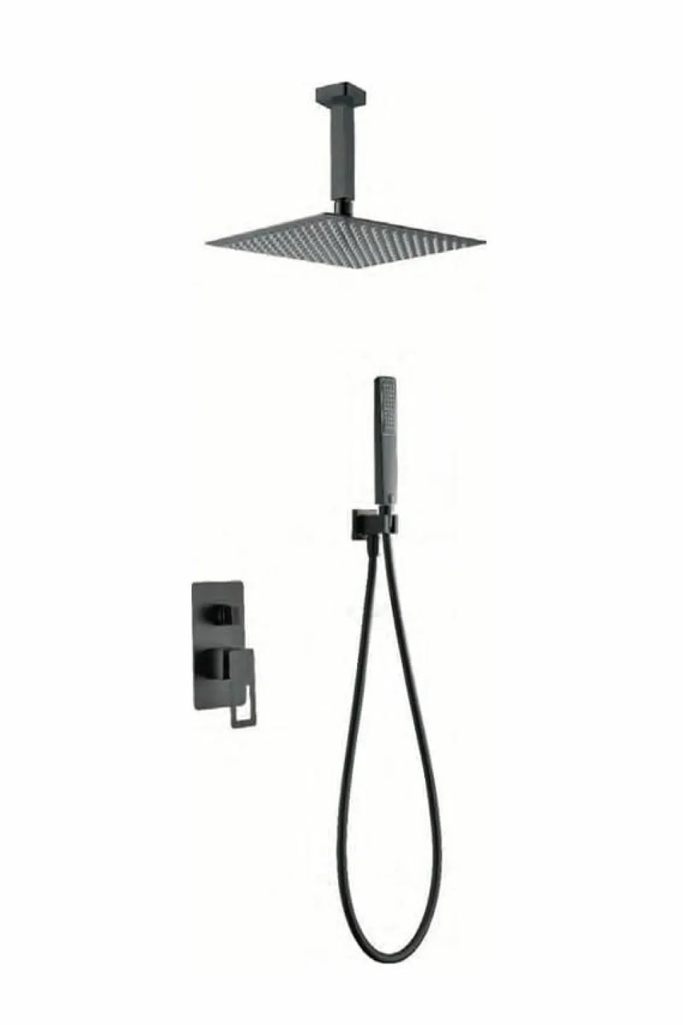 Conjunto Ducha Monomando Empotrado Estocolmo Negro – BDES37-6NG – Imex