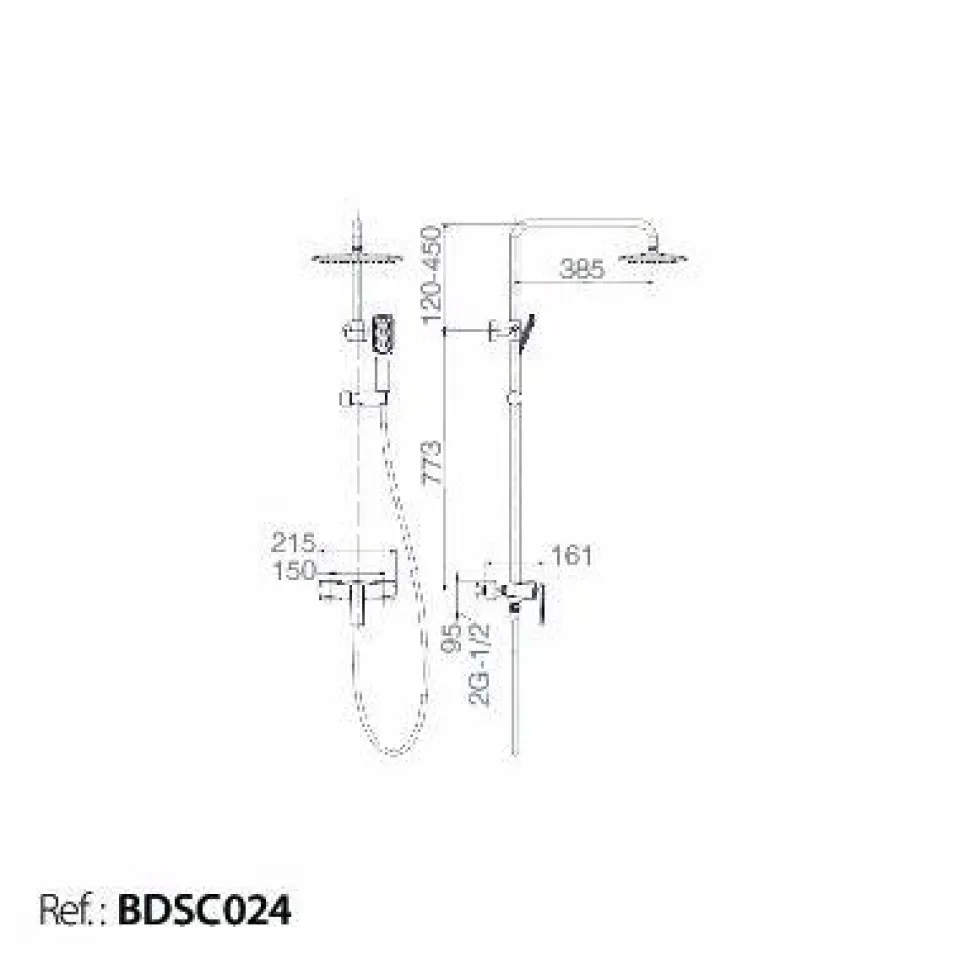 Conjunto Ducha Monomando Escocia – BDSC024 – Imex