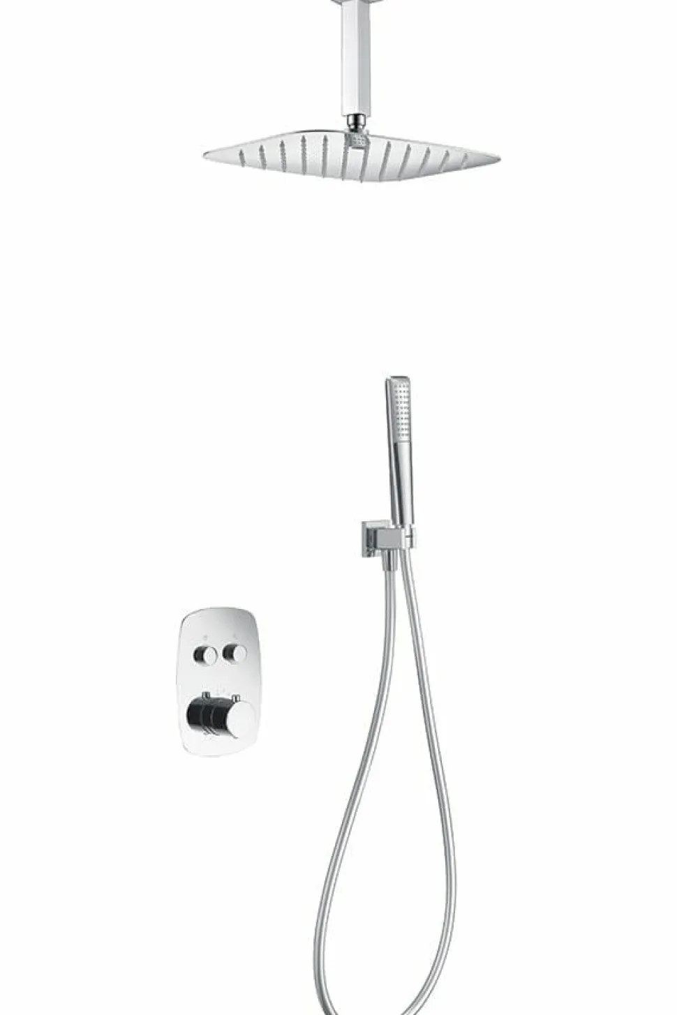 Conjunto Ducha Termostático Empotrado Feroe – GPF036 – Imex