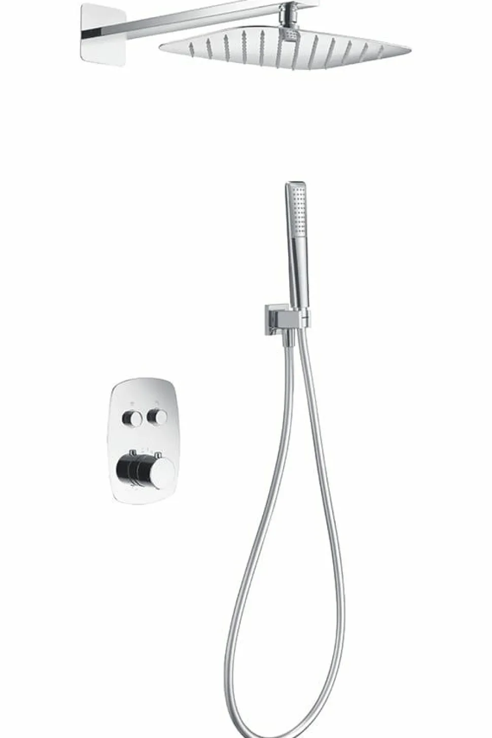 Conjunto Ducha Termostático Empotrado Hidra – GPH035 – Imex