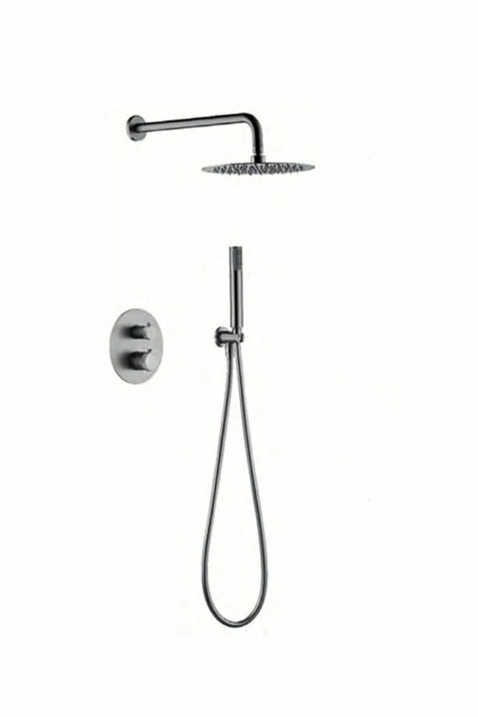 Conjunto Ducha Termostático Empotrado Line Níquel – GTD038/NQ – Imex