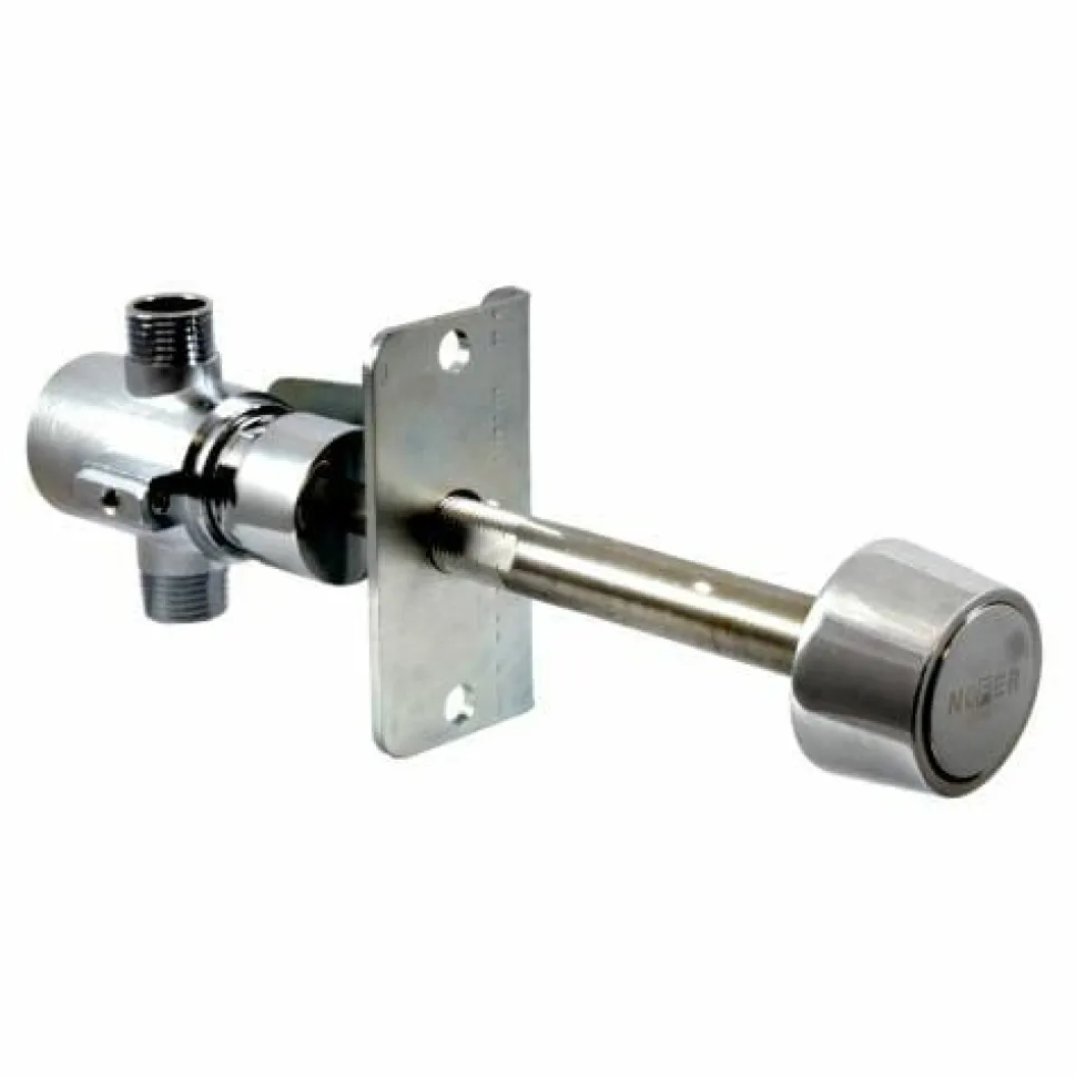 Conjunto Grifo Antivandálico Tras Muro Para Lavabo. Latón Cromado Y Acero Inoxidable – 07015.10.N – Nofer
