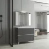 Conjunto Mueble De Baño A Suelo 2 Cajones + Lavabo Ceramico Flat + Espejo Sevilla – Granada – Visobath