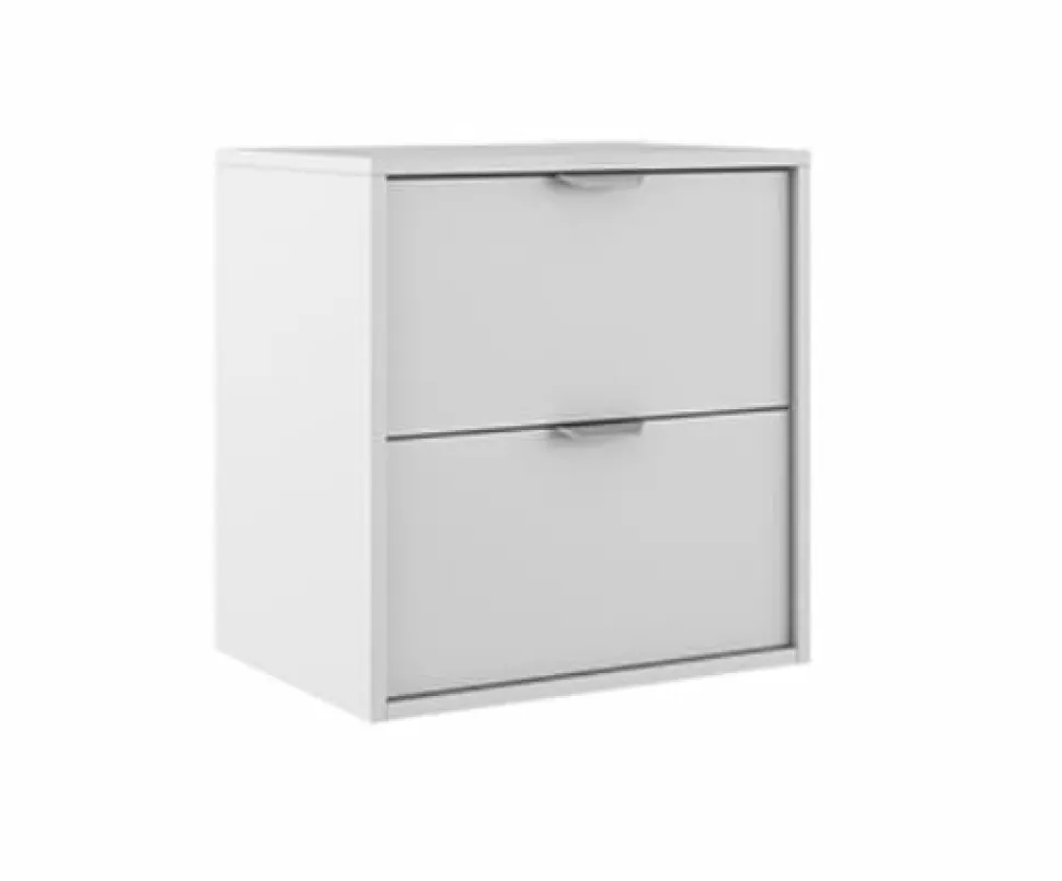 Conjunto Mueble Suspendido 2 Cajones + Tapa Con Fondo Reducido De 35,5 Cm – Midi – Visobath