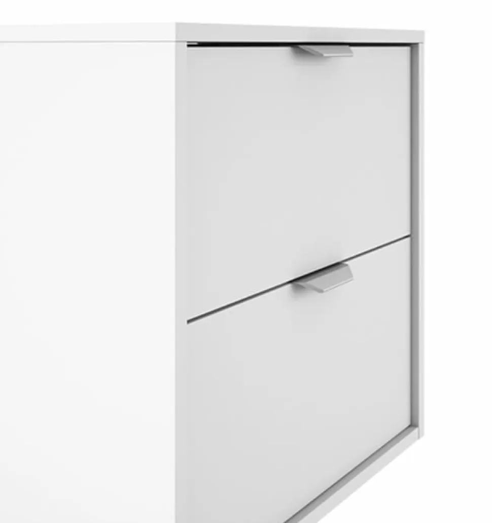 Conjunto Mueble Suspendido 2 Cajones + Tapa Con Fondo Reducido De 35,5 Cm – Midi – Visobath