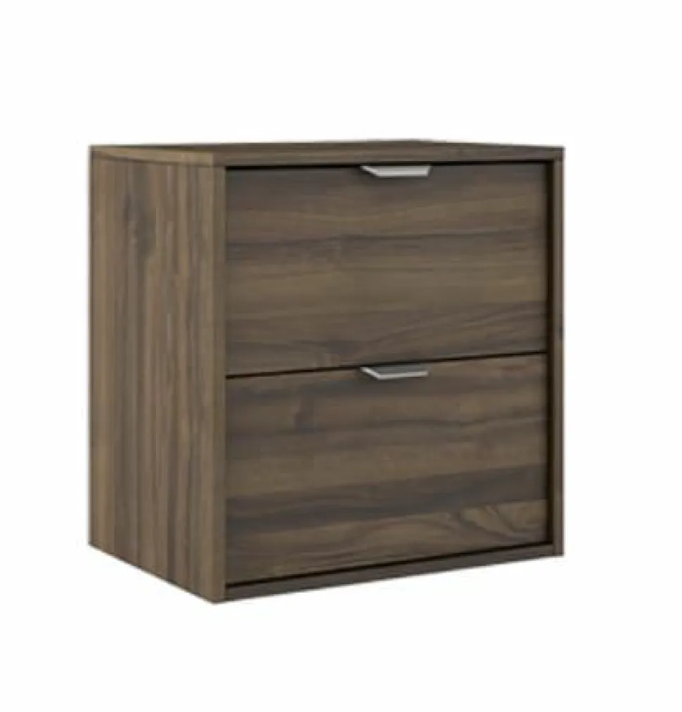 Conjunto Mueble Suspendido 2 Cajones + Tapa Con Fondo Reducido De 35,5 Cm – Midi – Visobath