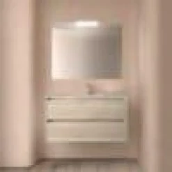Conjunto Mueble Suspendido 2 Cajones Y Lavabo De Porcelana – Noja – Salgar