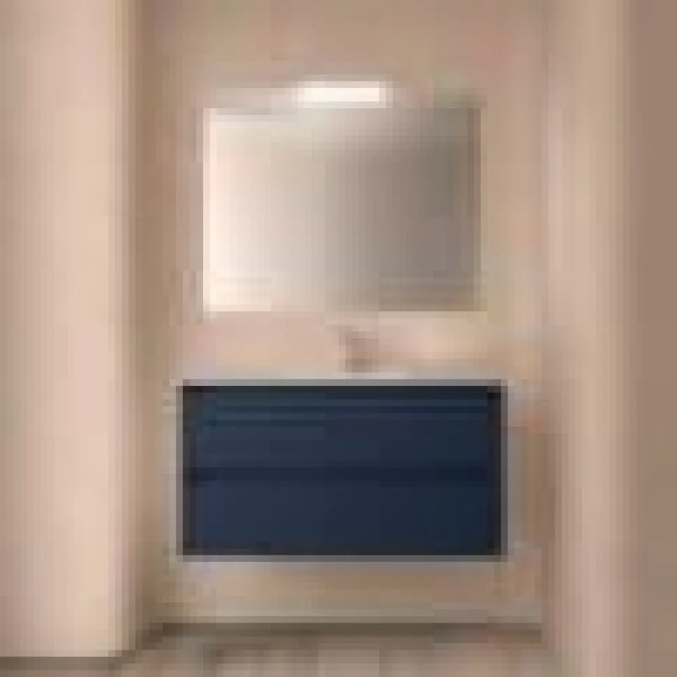 Conjunto Mueble Suspendido 2 Cajones Y Lavabo De Porcelana – Noja – Salgar