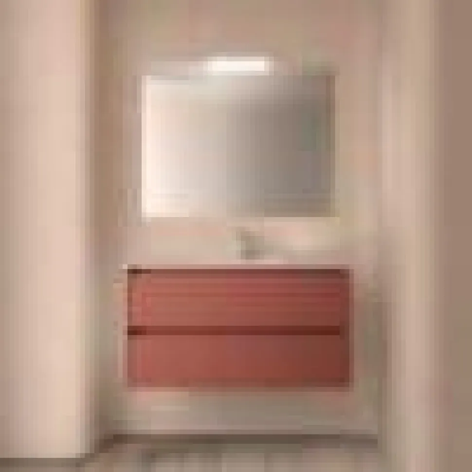 Conjunto Mueble Suspendido 2 Cajones Y Lavabo De Porcelana – Noja – Salgar