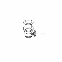Desagüe Automático Lavabo Bidet Tapón Pequeño Completo Con Varilla Y Pomo Cobre Envejecido – 47341 – Galindo – LuxCover