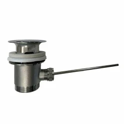 Desagüe Automático Lavabo Bidet Tapón Grande Completo Con Varilla Y Pomo Cromo – 47200 – Galindo