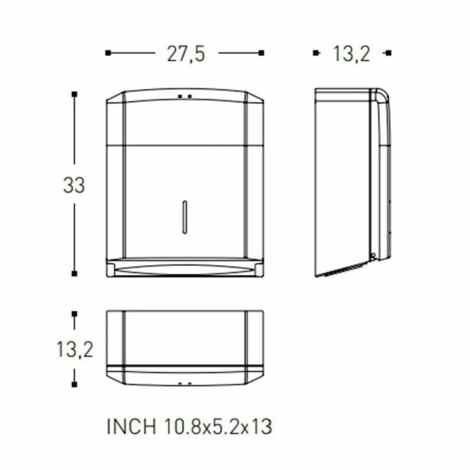 Dispensador De Papel – Architect – Cosmic – WJC290A0027002