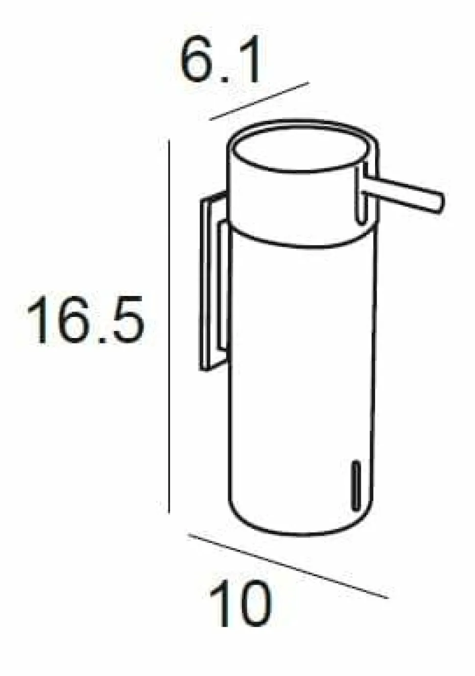 Dosificador De Pared – Negro Mate Modelo Marina – 2877081 – Manillons Torrent