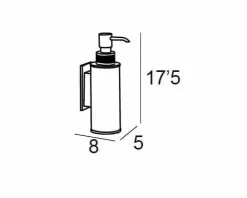 Dosificador Pared Adh. – Cromo Modelo Carmen – 6677002 – Manillons Torrent