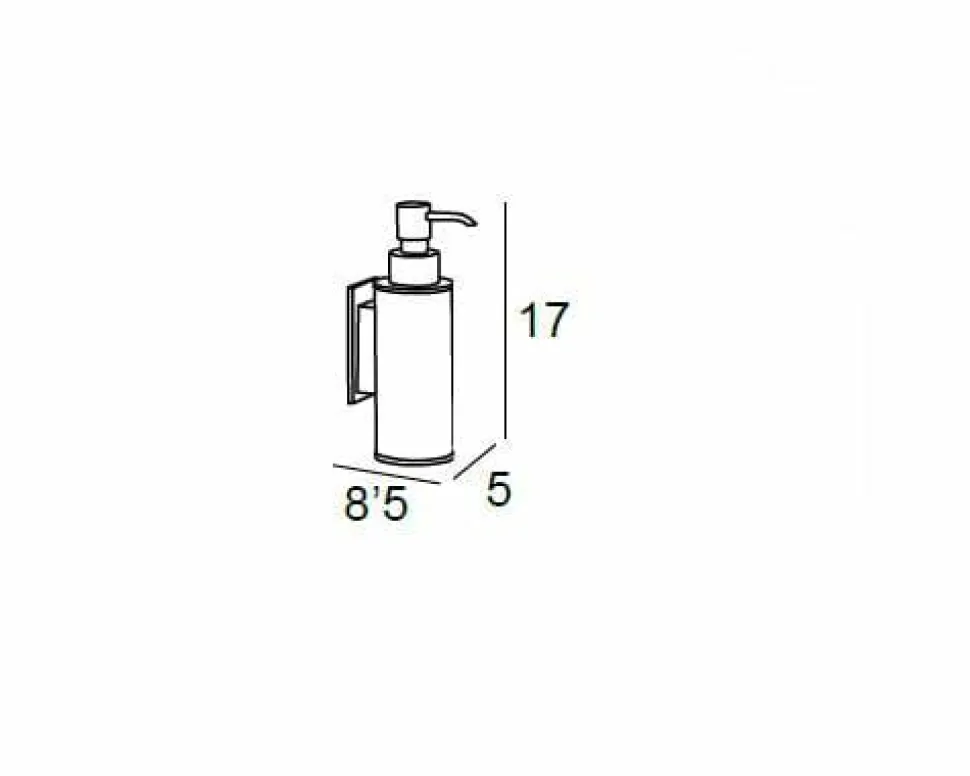 Dosificador Pared Adh.- Cromo Modelo Iris – 6877002 – Manillons Torrent