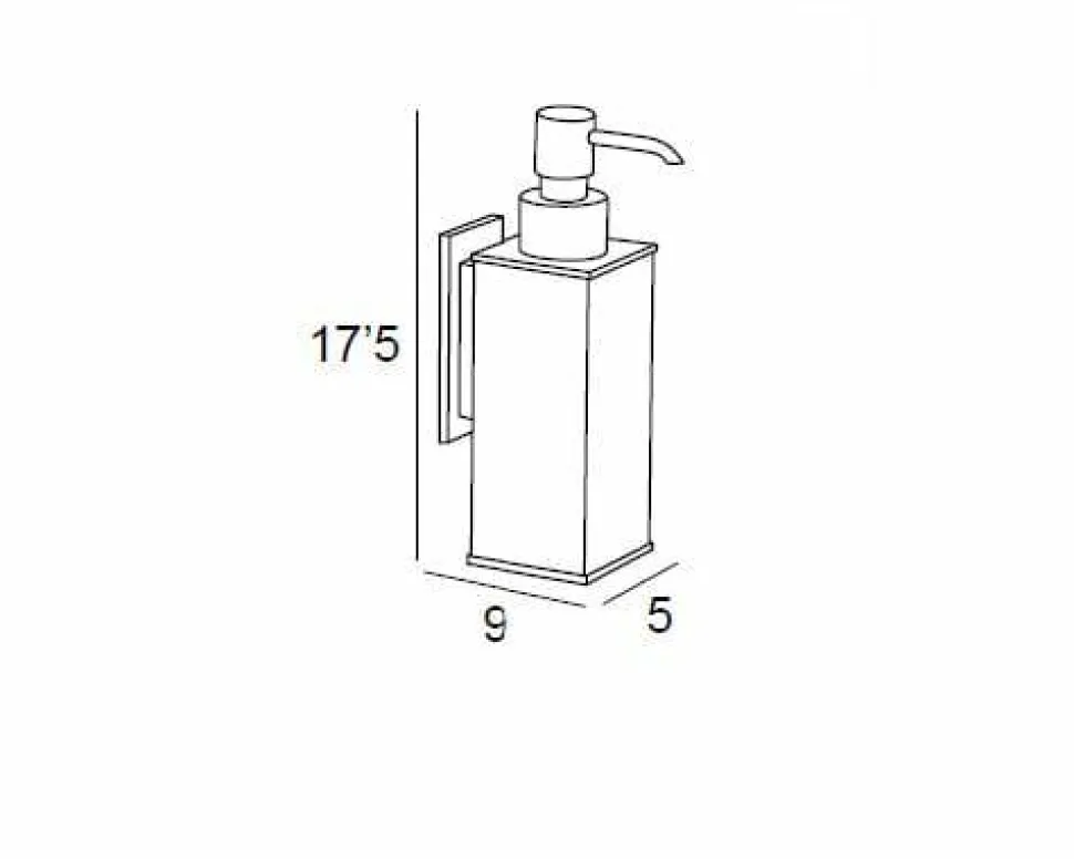 Dosificador Pared Adh. – Cromo Modelo Lys – 6777002 – Manillons Torrent