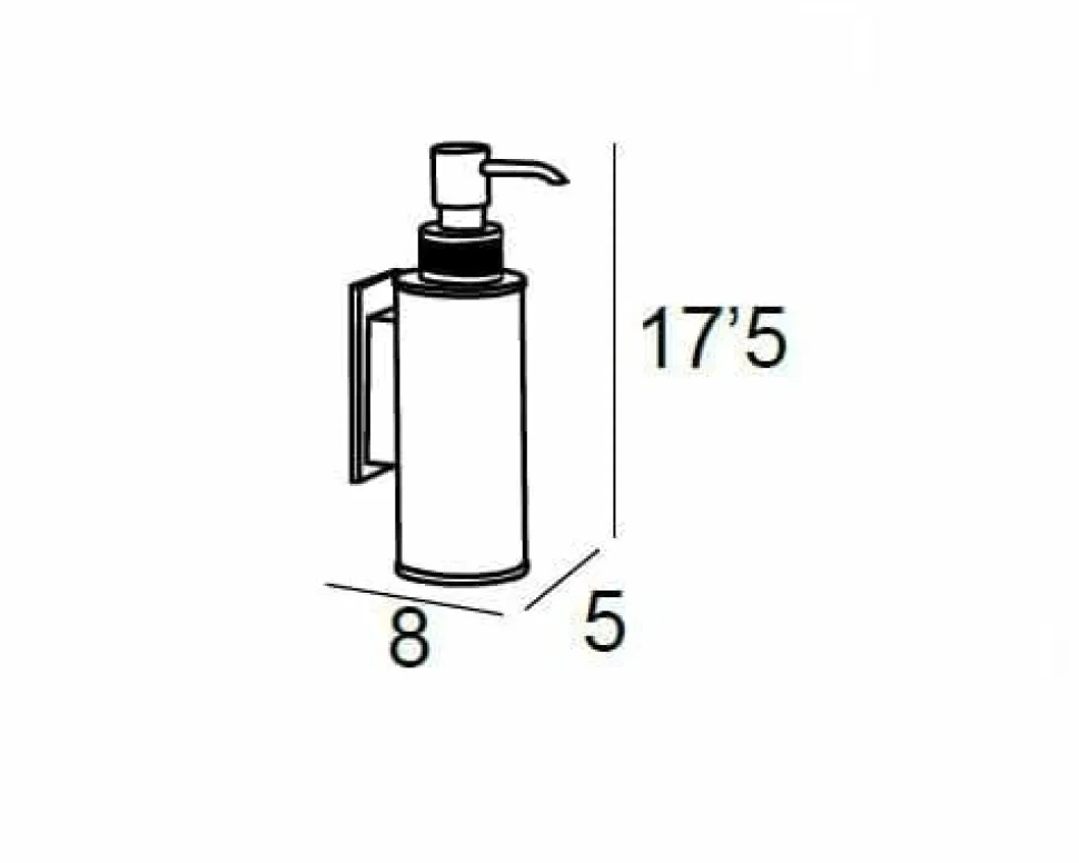 Dosificador Pared Adh. – Cromo/Oro Modelo Carmen – 6677003 – Manillons Torrent
