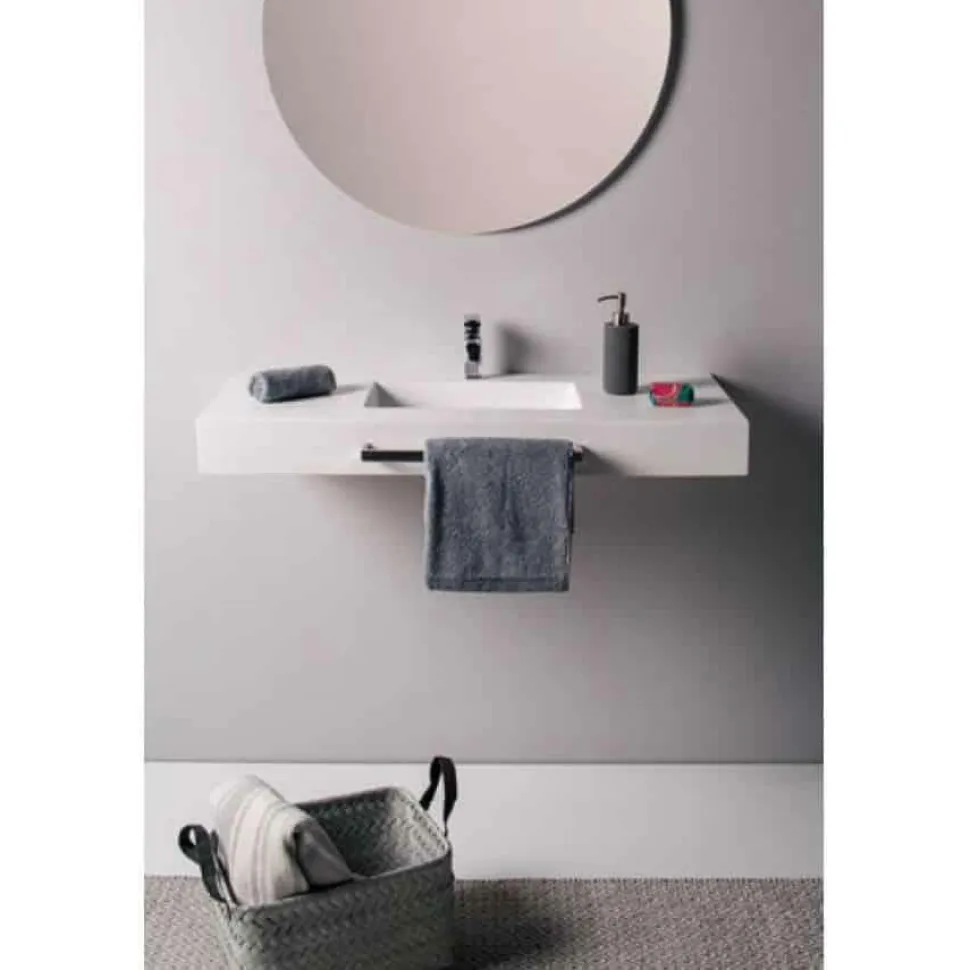 Encimera Con Toallero Metalico – Gel Coat – Saona – Doccia Group