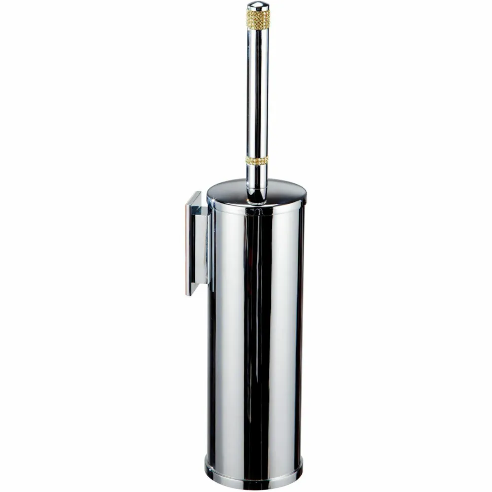 Escobillero Adh. Pared – Cromo/Oro Modelo Carmen – 6667003 – Manillons Torrent