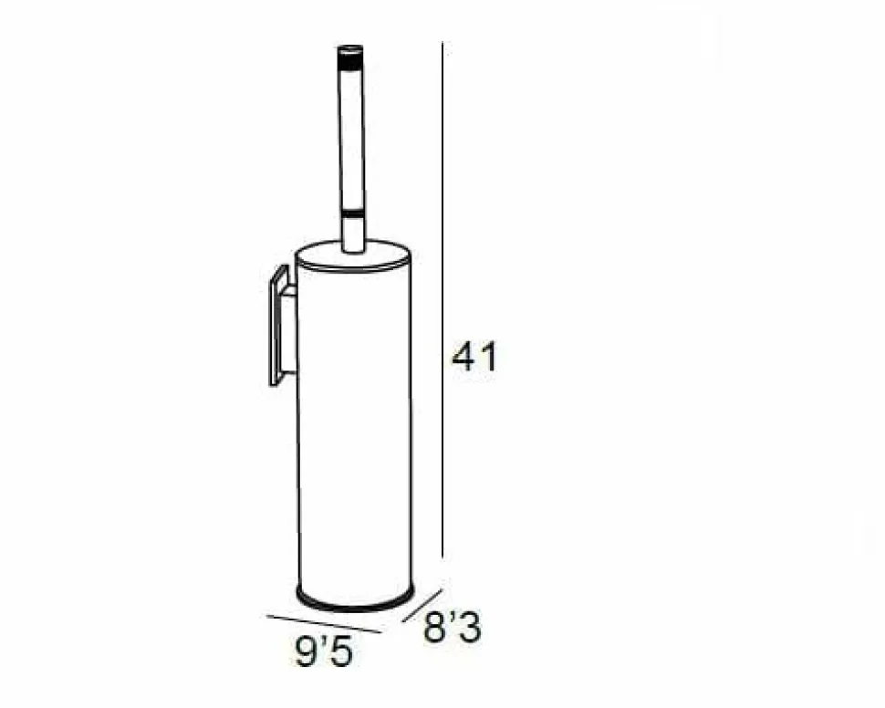 Escobillero Adh. Pared – Oro-Blanco Modelo Carmen – 6667050 – Manillons Torrent