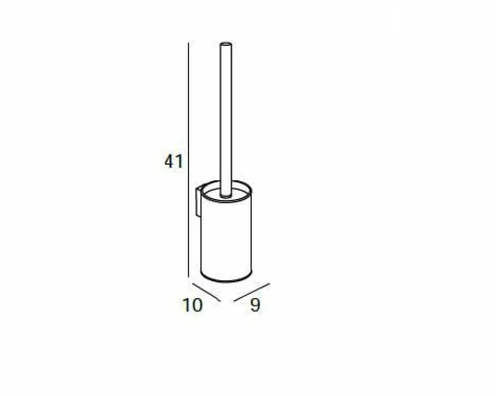 Escobillero De Pared – Cromo Modelo Eco – 1707002 – Manillons Torrent