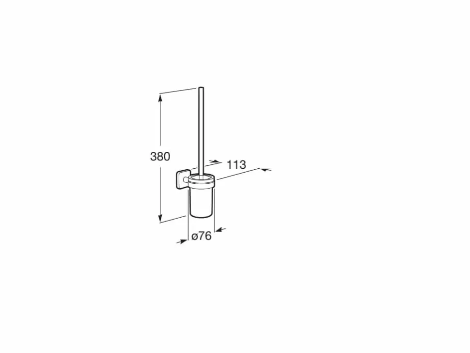 Escobillero De Pared (Posibilidad De Instalación Mediante Tornillería O Adhesivo) – Victoria – Roca – A816667001