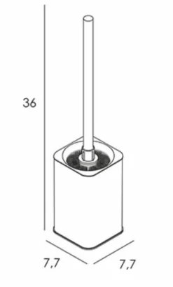 Escobillero De Pie Acabado Terracota Modelo Slim – 2307/2367TER- Manillons Torrent