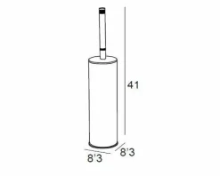 Escobillero De Pie – Cromo/Oro Modelo Combis – 6674003 – Manillons Torrent