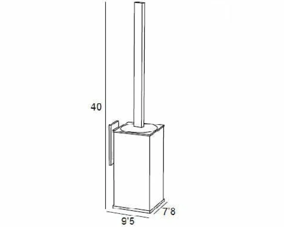 Escobillero Pared Adh. – Cromo Modelo Combis – 6967002 – Manillons Torrent