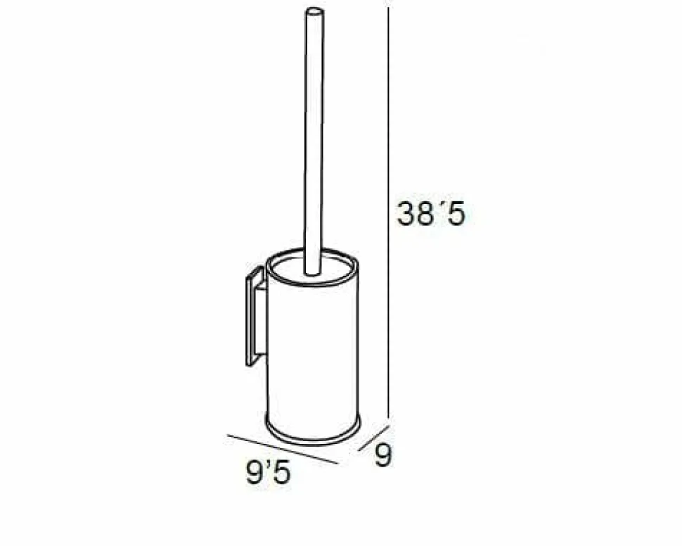 Escobillero Pared Adh – Cromo Modelo Sole – 1467002 – Manillons Torrent