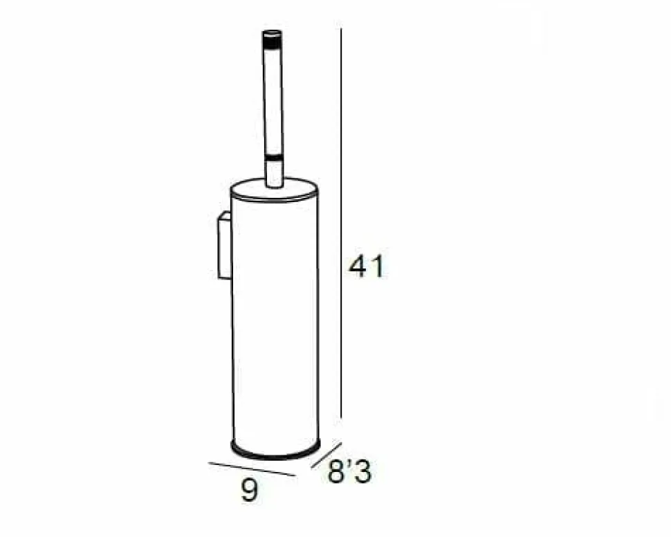 Escobillero Pared – Cromo/Oro Modelo Carmen – 6627003 – Manillons Torrent