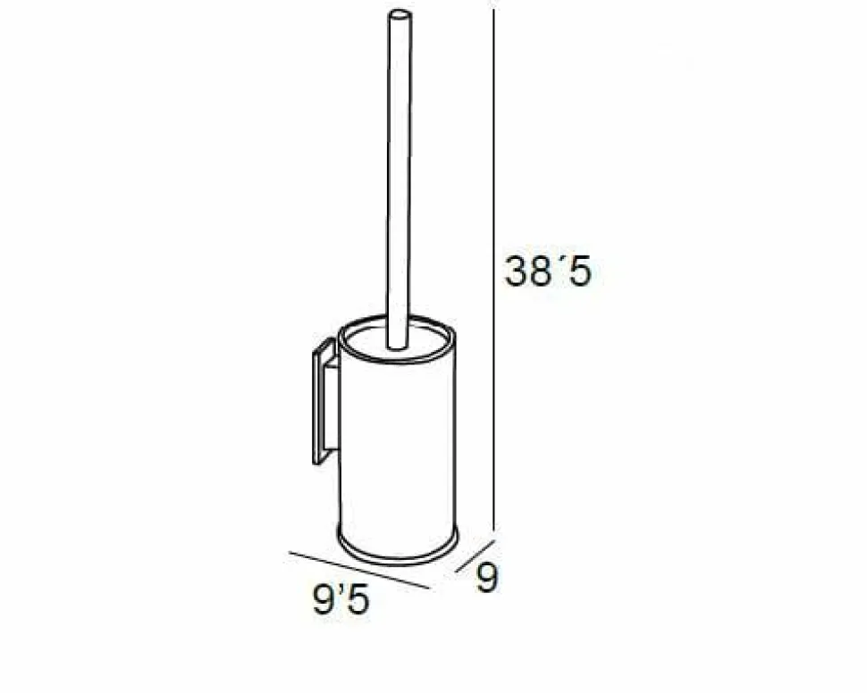 Escobillero Pared – Negro Mate Modelo Sole – 1467081 – Manillons Torrent