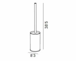 Escobillero Pie – Inox Cepillado Modelo Combis – 1414012 – Manillons Torrent