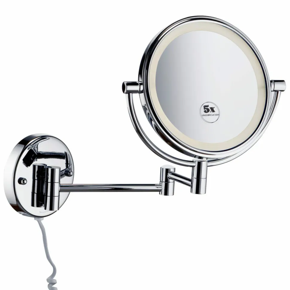 Espejo Aumento 5X Pared – Cromo Modelo Combis – 6348002 – Manillons Torrent