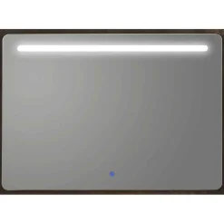 Espejo Cuadrado Con Luz Frontal Franja Superior Con Sensor Touch De Encendido De Antivaho Y Bluetooth – Muebles Jumar