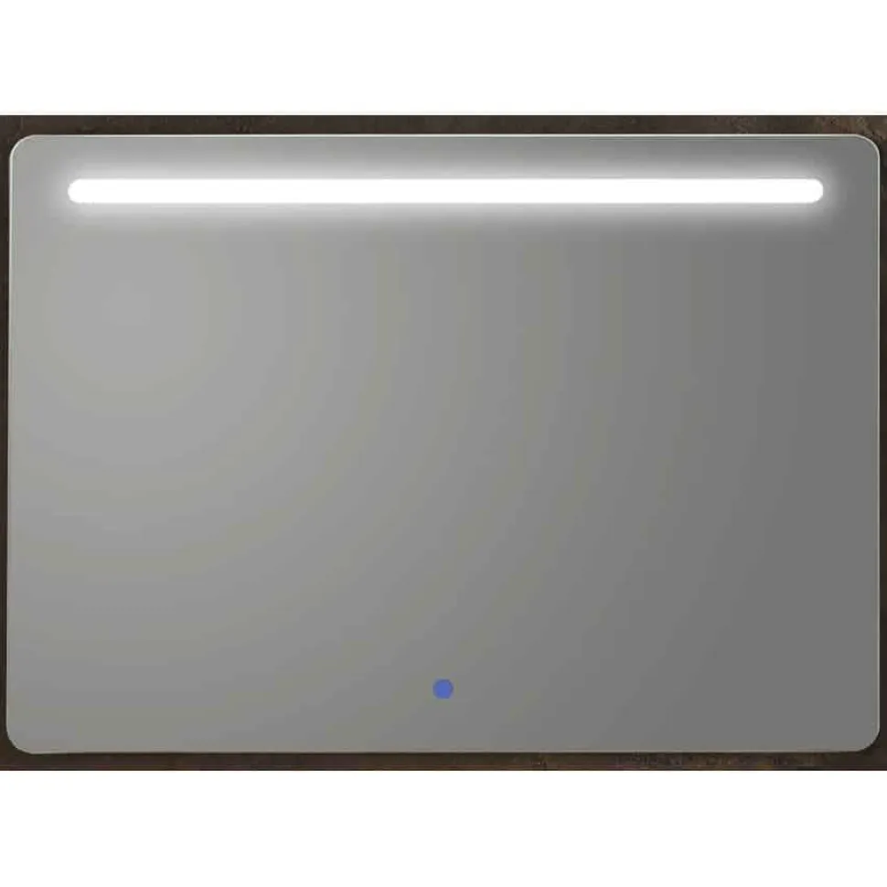 Espejo Cuadrado Con Luz Frontal Franja Superior Con Sensor Touch De Encendido De Antivaho Y Bluetooth – Muebles Jumar
