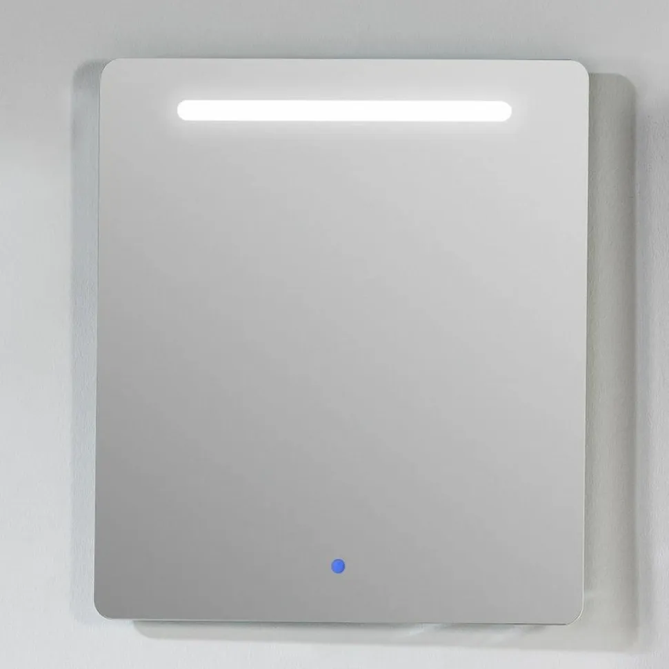 Espejo Cuadrado Con Luz Frontal Franja Superior Con Sensor Touch De Encendido De Antivaho Y Bluetooth – Muebles Jumar