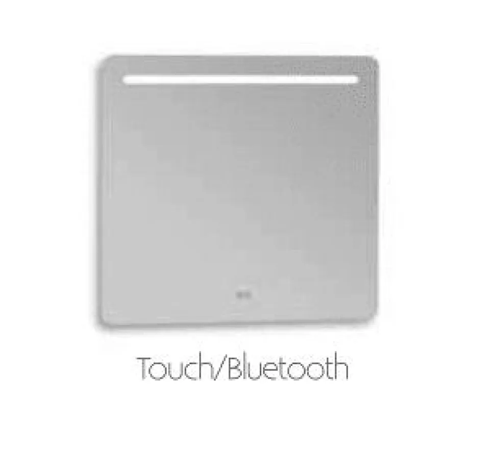 Espejo Cuadrado Con Luz Frontal Franja Superior Con Sensor Touch De Encendido Y Bluetooth – Muebles Jumar