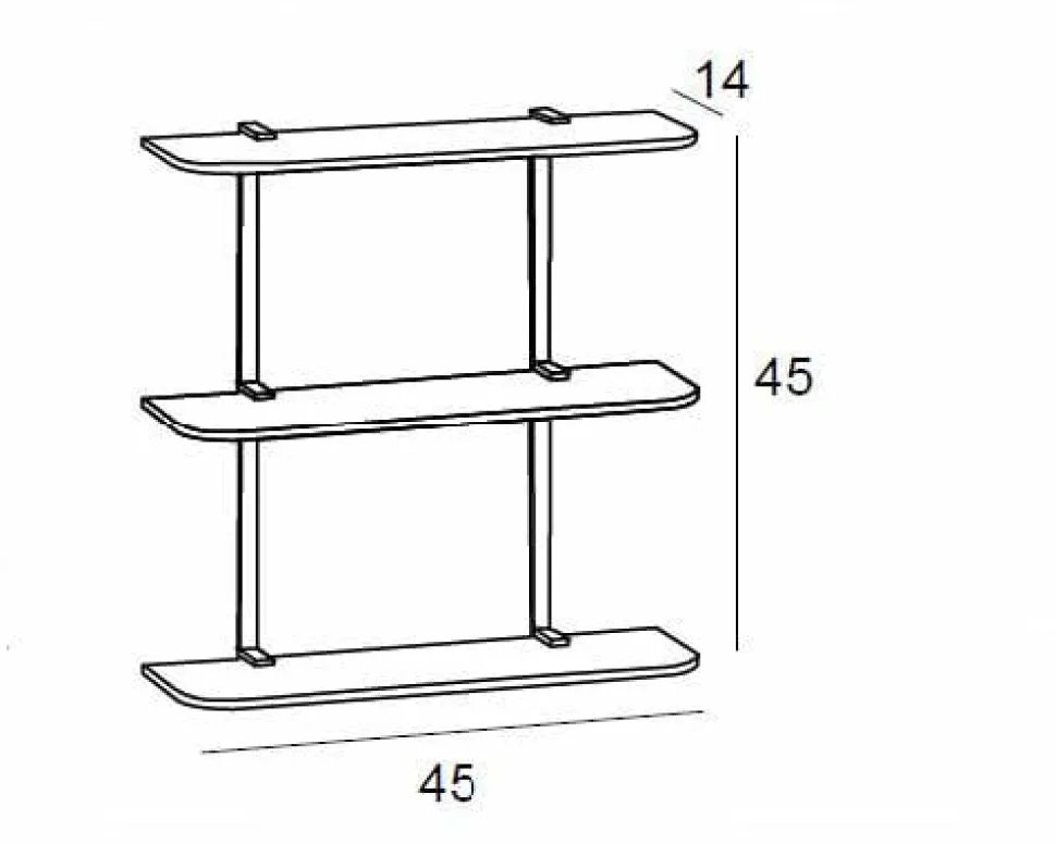 Estanteria 3 Pisos – Cromo Modelo Combis – 5636002 – Manillons Torrent