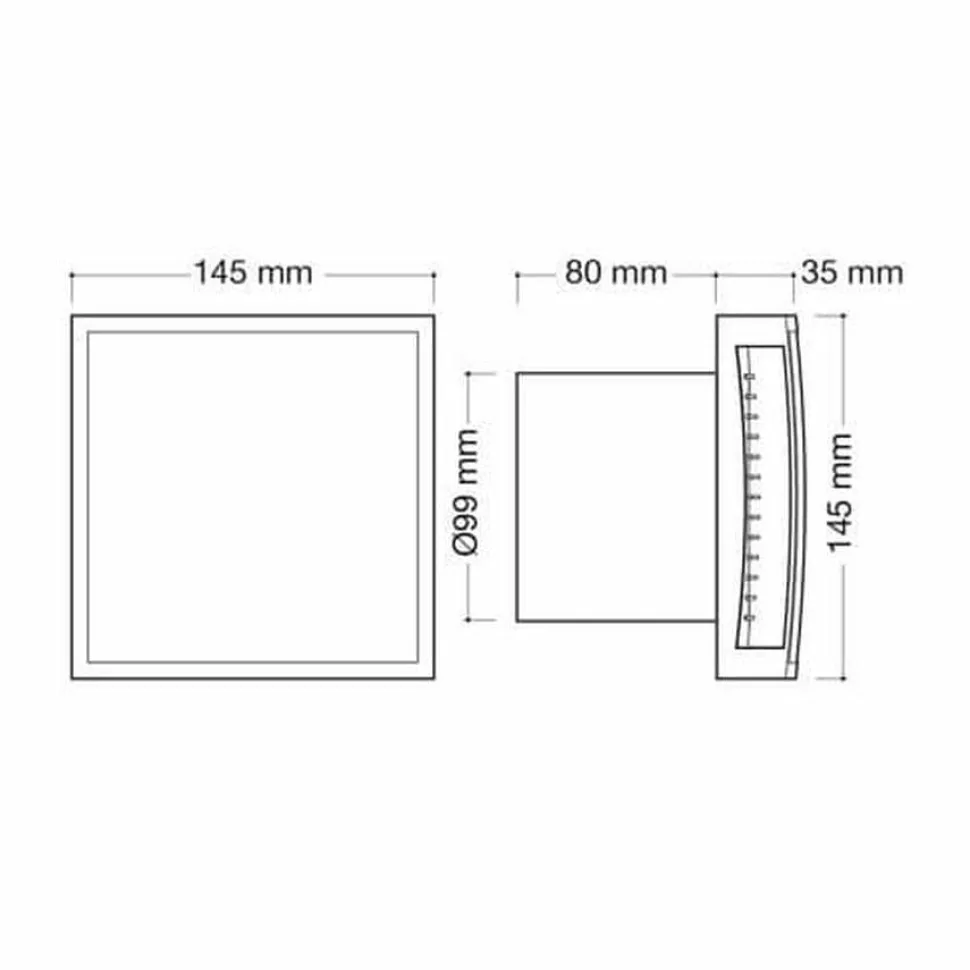 Extractor Decorativo Blanco Temporizado – Drena