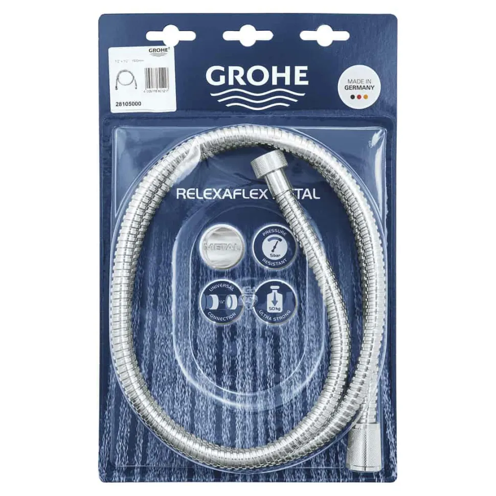 Flexo Metálico Relexaflex Metal De 1,5 M – Grohe