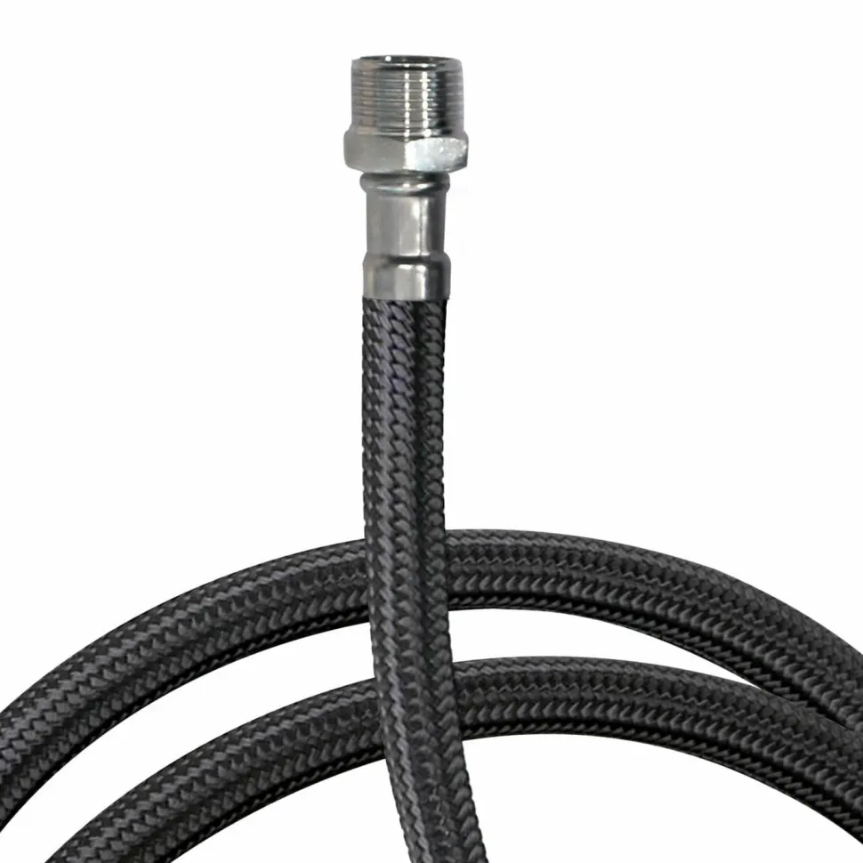 Flexo Para Ducha De Peluquería Acabado Negro-Cromo 130 Cm – 9134887 – Tres Grifería